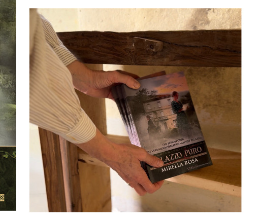 Palazzo Puro book on a weathered Italian table